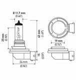 Hella Bulb H8 12V 35W Pgj191 T4 (2) - H8TB