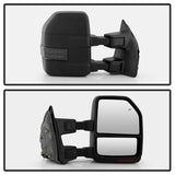 xTune 08-15 Ford F-250 SD Heated Adj LED Signal Power Mirror - Smk (MIR-FDSD08S-G4-PW-RSM-SET) - 9943126