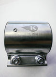 Kooks 2-3/4in Stainless Steel 2-Bolt Band Clamp for Butt Joint Connections - JI-K61006