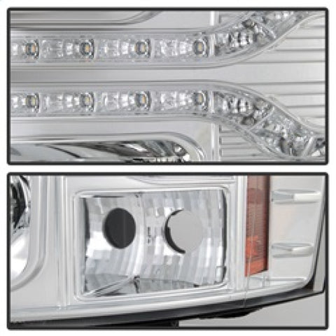 Spyder Chevy Silverado 1500 07-13 V2 Projector Headlights - LED DRL - Chrome PRO-YD-CS07V2-DRL-C - 5083586