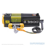 Superwinch 5500 LBS 12V DC 7/32in x 60ft Steel Rope S5500 Winch - 1455200