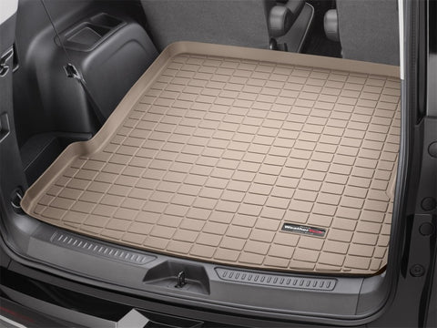 WeatherTech 2017+ GMC Acadia / Acadia Denali Cargo Liners - Tan (Fits 6-7 Passenger Models Only) - 41924