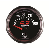 Autometer Oil Pressure 2-1/16, 0-100 PSI - Red Bowtie - 3627-00406