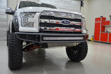 N-Fab M-RDS Front Bumper 15-17 Ford F150 - Tex. Black w/Silver Skid Plate - F151MRDS-TX