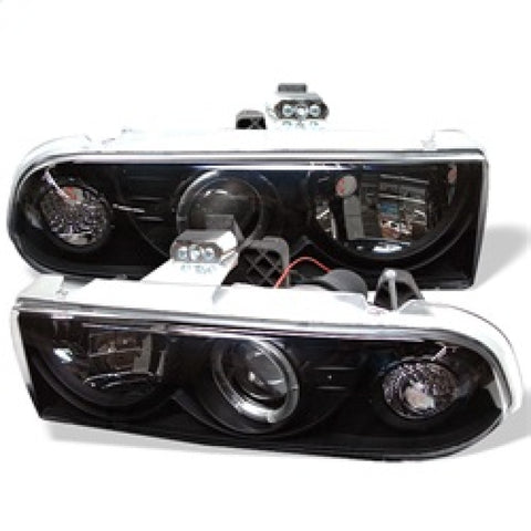 Spyder Chevy S10 98-04 Projector Headlights LED Halo Blk - Low H1 PRO-YD-CS1098-BK - 5009524