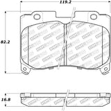 StopTech Performance 5/93-98 Toyota Supra Turbo Front Brake Pads - 309.06290