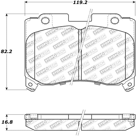 StopTech Performance 5/93-98 Toyota Supra Turbo Front Brake Pads - 309.06290