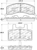 StopTech Sport Brake Pads w/Shims and Hardware - Front - 309.03700