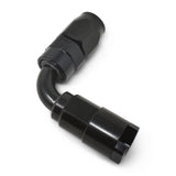 Russell Performance 5/16in SAE Quick Disc Female to -6 Hose Black 90 Degree Hose End - 611273