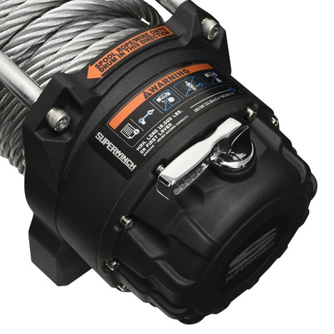 Superwinch 15000 LBS 12V DC 7/16in x 82ft Wire Rope Tiger Shark 11500 Winch - 1515000