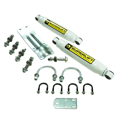 Superlift 73-91 GM 1/2 and 3/4 Ton 4WD Vehicles Solid Axle Dual Steering Stabilizer Kit - 92660