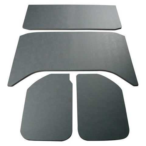 DEI 11-18 Jeep Wrangler JK 4-Door Boom Mat Headliner - 4 Piece - Gray Leather Look - 50161