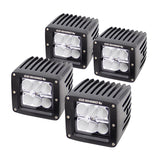 Go Rhino LED Lighting - Set of Four 3in LED Cube Lights Blk - 751004