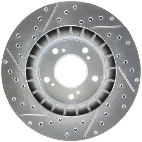 StopTech Select Sport 2000-2009 Honda S2000 Slotted and Drilled Left Front Brake Rotor - 227.40048L