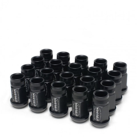 Skunk2 12 x 1.5 Forged Lug Nut Set (Black Series) (20 Pcs.) - 520-99-0855