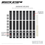 Westin Grate Steps Running Boards 79 in - Textured Black - 27-74735