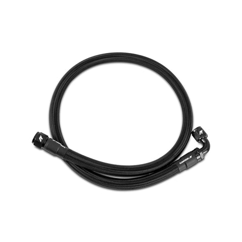 Mishimoto 4Ft Stainless Steel Braided Hose w/ -10AN Straight/90 Fittings - Black - MMSBH-10-4BK