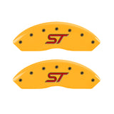 MGP 4 Caliper Covers Engraved Front & Rear ST Yellow finish black ch - 10231SSTOYL