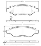 StopTech Performance Rear Brake Pads 08-13 Chevy Camaro - 309.13370