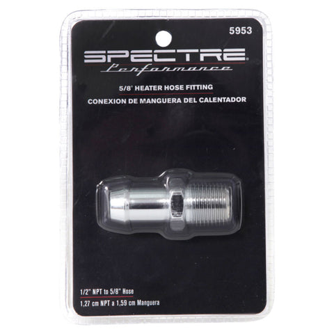 Spectre Heater Hose Fitting 5/8in. - Chrome - 5953