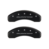 MGP 4 Caliper Covers Engraved Front & Rear With out stripes/Durango Red finish silver ch - 12043SDG1RD