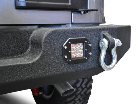 DV8 Offroad 07-18 Jeep Wrangler JK Full Length Rear Bumper w/ Light Holes - RBSTTB-11