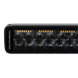 Go Rhino Xplor Blackout Combo Series Dbl Row LED Light Bar w/Amber (Side/Track Mount) 21.5in. - Blk - 752002112CDS