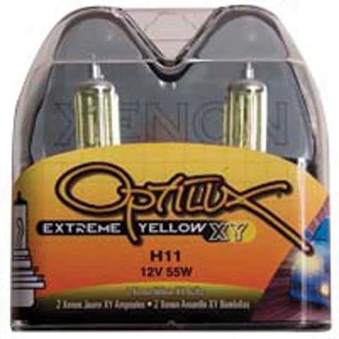 Hella Optilux H11 55W XY Extreme Yellow Bulbs (Pair) - H71071132