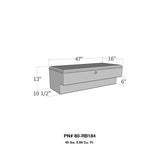 Westin/Brute LoSider Side Rail 47in Box - Aluminum - 80-RB184