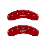 MGP 2 Caliper Covers MGP Red Finish Silver Characters 2018 Chevrolet Tahoe - 14254RMGPRD