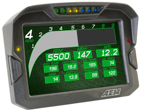 AEM CD-7 Logging Race Dash Carbon Fiber Digital Display (CAN Input Only) - 30-5701