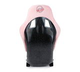 NRG FRP Bucket Seat Prisma Edition w/ Pearlized Back and Pink Alcantara (Medium) - FRP-303PK-PRISMA