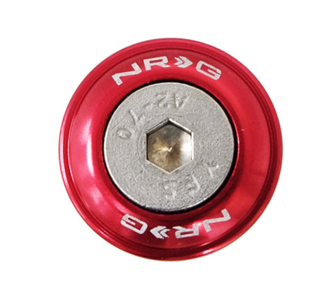 NRG Fender Washer Kit w/Rivets For Plastic (Red) - Set of 10 - FW-100RD