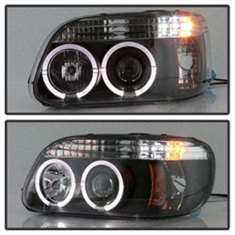 Spyder Ford Explorer 95-01 1PC Projector Headlights LED Halo Blk PRO-YD-FEXP95-HL-1PC-BK - 5010131