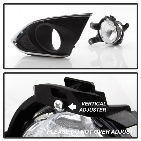 Spyder Chevy Spark 2013-2015 OEM Fog Light W/Universal Switch- Clear FL-CSPA2013-C - 5080288