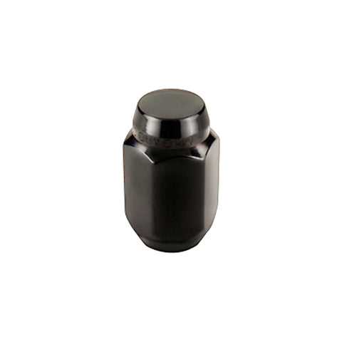 McGard Hex Lug Nut (Cone Seat) 1/2-20 / 13/16 Hex / 1.5in. Length (4-Pack) - Black - 64030