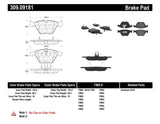 StopTech Performance 11-12 BMW Z4 (E86) / 07-11 335 Series (E90/92/93/F30) Front Brake Pads - 309.09181