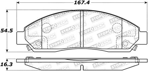 StopTech Street Select Brake Pads - Rear - 305.10390