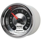 Autometer American Muscle 52mm Full Sweep Electric 30 In Hg.-Vac/30PSI Boost Vacuum Gauge - 1259