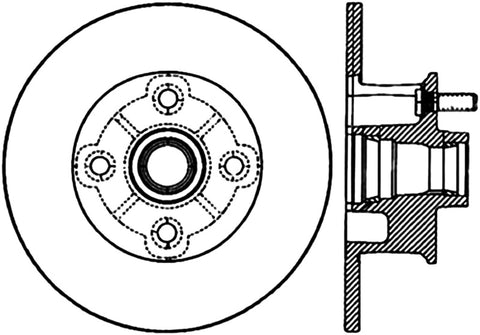 StopTech Sport CRYO) 77-82 Chevrolet Corvette Front Left Slotted Brake Rotor - 126.62010CSL