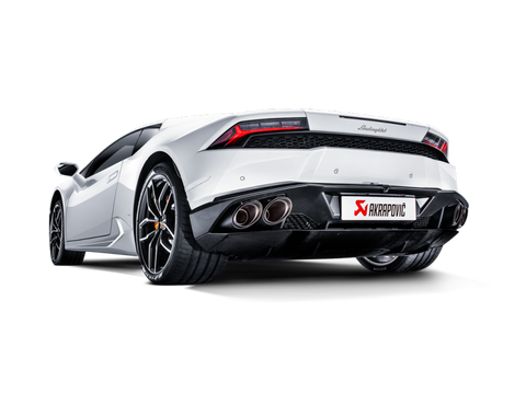 Akrapovic 16-16 Lamborghini Huracan LP 580-2 Coupe/Spyder Slip-On Line (Titanium) w/ Carbon Tips - MTP-LA/TI/2