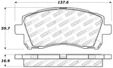 StopTech Performance 02-03 WRX Front Brake Pads - 309.07210