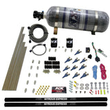 Nitrous Express 10 Cyl Piranha Nozzle Direct Port Nitrous Kit (250-500HP) w/Composite Bottle - 81000EFI-12