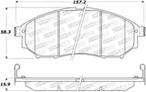 StopTech Sport Brake Pads w/Shims and Hardware - Front - 309.08881