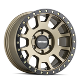 Mayhem 8302 Scout 17x8.5 / 5x127 BP / 0mm Offset / 78.1mm Hub Matte Gold w/ Matte Black Lip Wheel - 8302-7873MGD