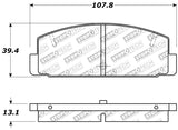 StopTech Performance 89-95 Mazda RX7 / 03-05 Mazda 6 Rear Brake Pads - 309.03320