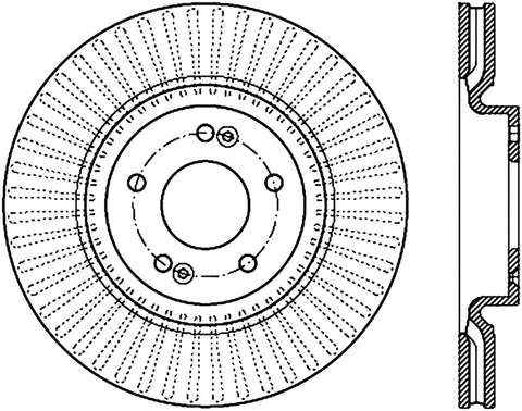 StopTech Slotted Sport Brake Rotor - 126.50028SR