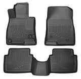 Husky Liners WeatherBeater 14 Mazda 3 Hatch&Sedan Front & Second Row Black Floor Liners - 98651