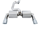 AWE Tuning Ford Focus RS Touring Edition Cat-back Exhaust- Non-Resonated - Chrome Silver Tips - 3015-32088