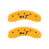 MGP 4 Caliper Covers Engraved Front Lincoln Engraved Rear MKT Yellow finish black ch - 36015SLMTYL